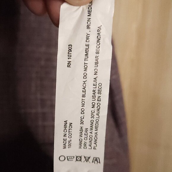 Gable & Grant Grey Red Abstract Check Button Down XL - Picture 5 of 5